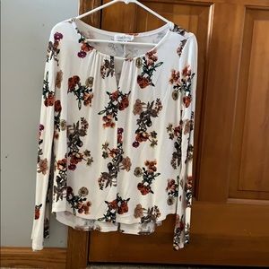 flower long sleeve top